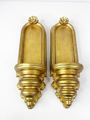 Vtg italian gold gilded - gilded, wood